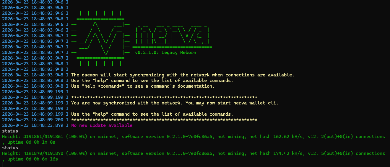 Nerva Core Release v0.2.1.0