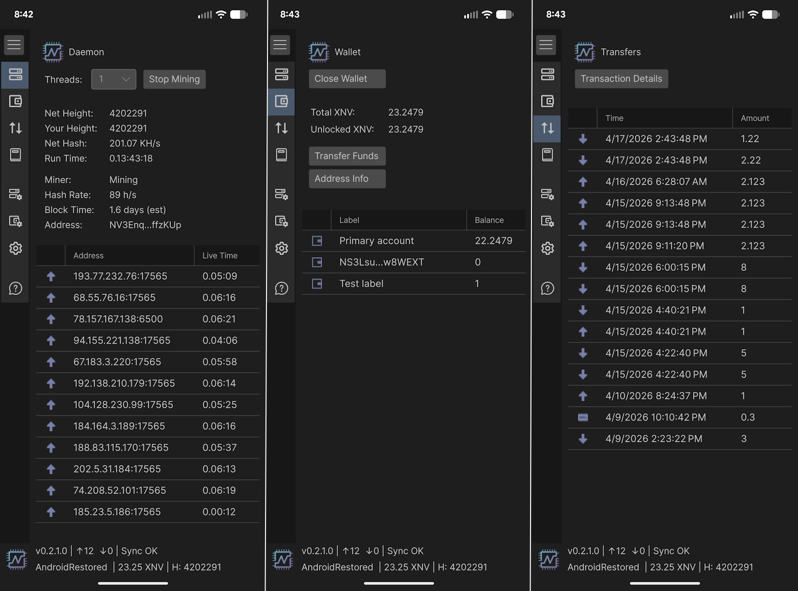 How to Mine Nerva (XNV) on Android with NervaOne