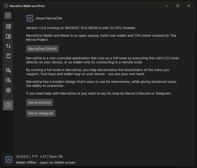 NervaOne version 1.3.0 released