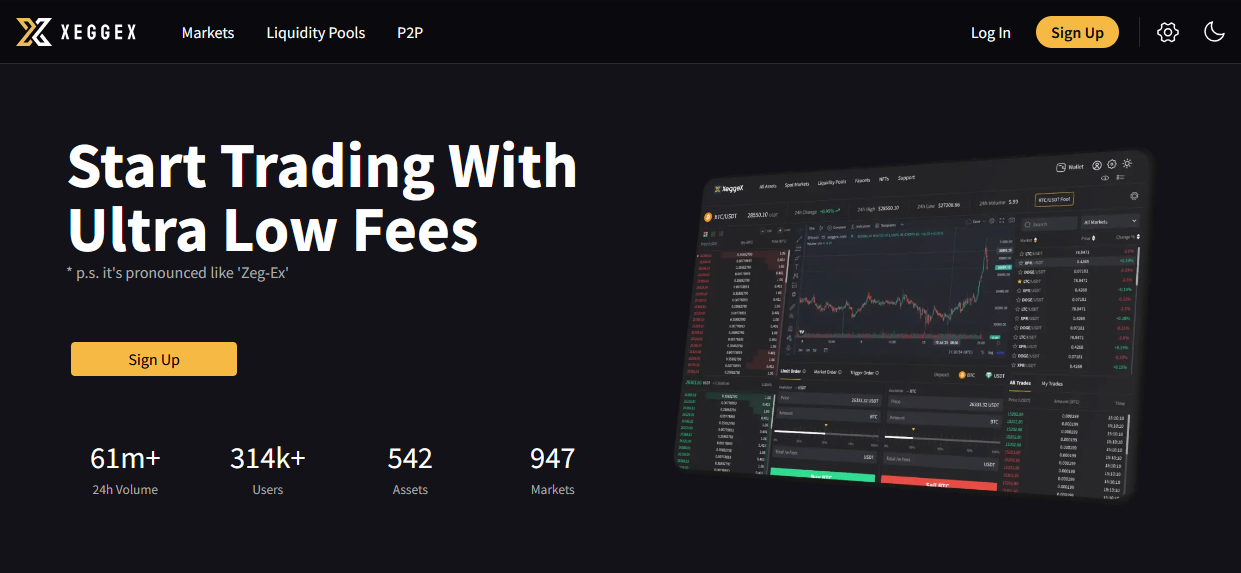 XeggeX website screenshot